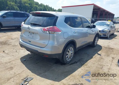 2015 Nissan Rogue S из США, поврежденный, VIN KNMAT2MV1FP509656